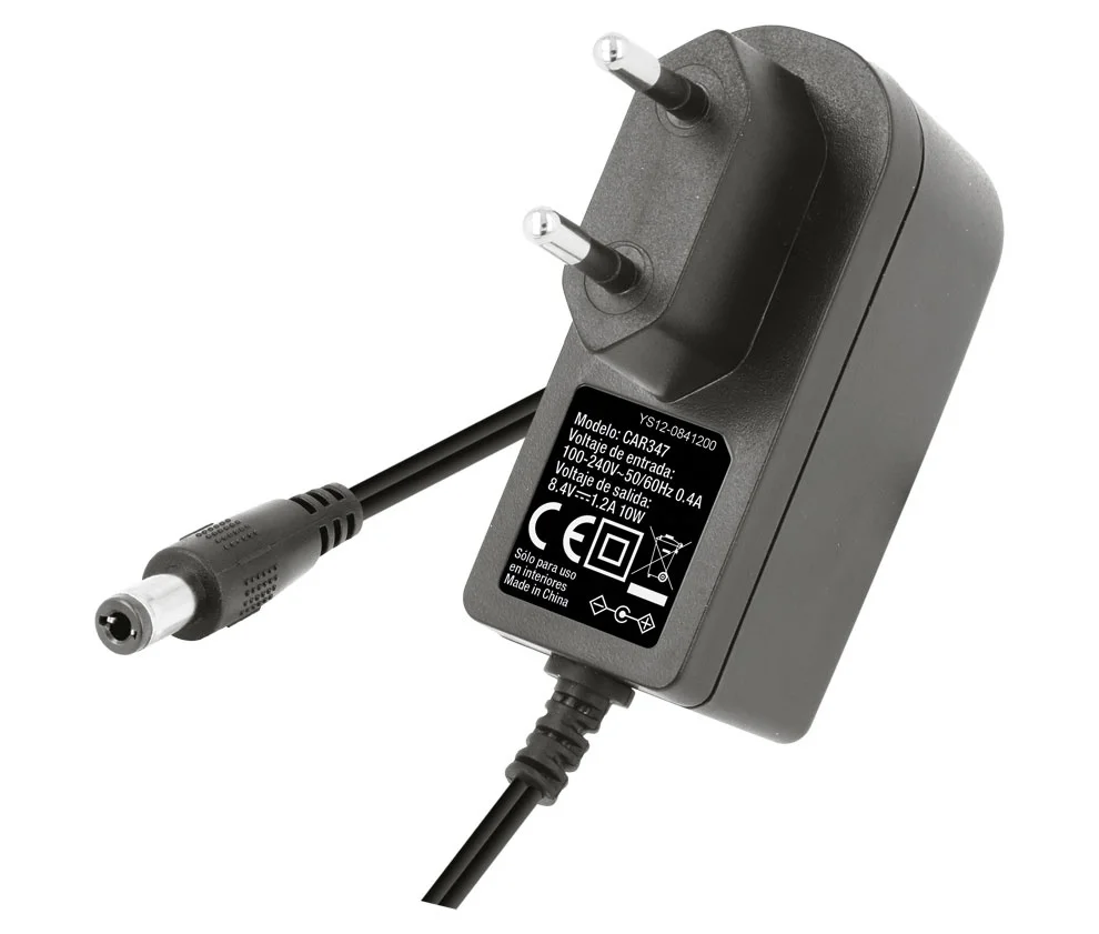 Carregador Pack Bater&iacute;as de Ion-Litio 8.4v/1.2a