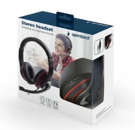 Headset Stereo Black/Mhs-03-Bkrd Gembird