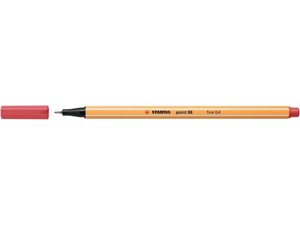 Caneta Ponta Fina Vermelho Stabilo Fineliner 88/47