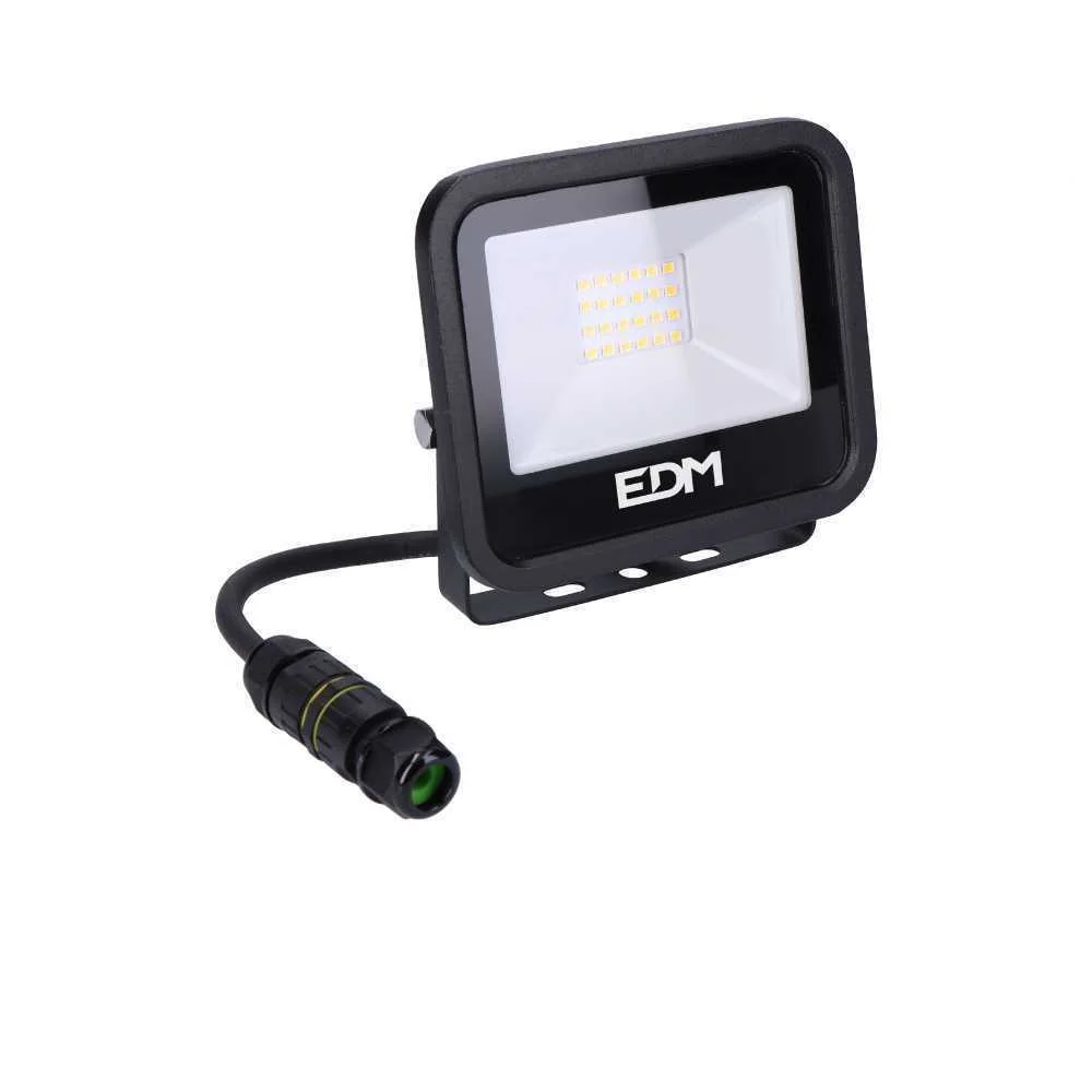 Projetor LED 20w 1520lm 4000k Luz Dia Black Serie.