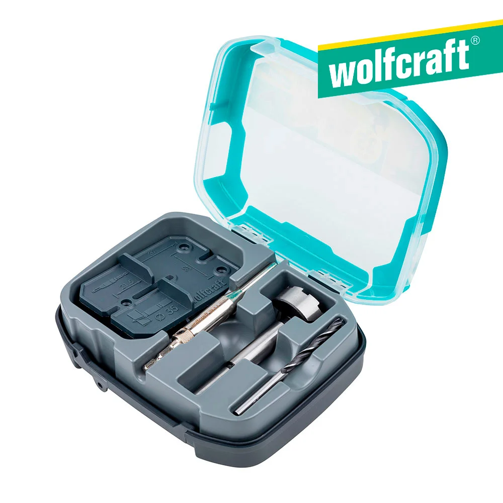 Kit de Instala&ccedil;&atilde;o de Bisagras &Oslash;35mm, 5 Pe&ccedil;as 4656000 Wolfcraft