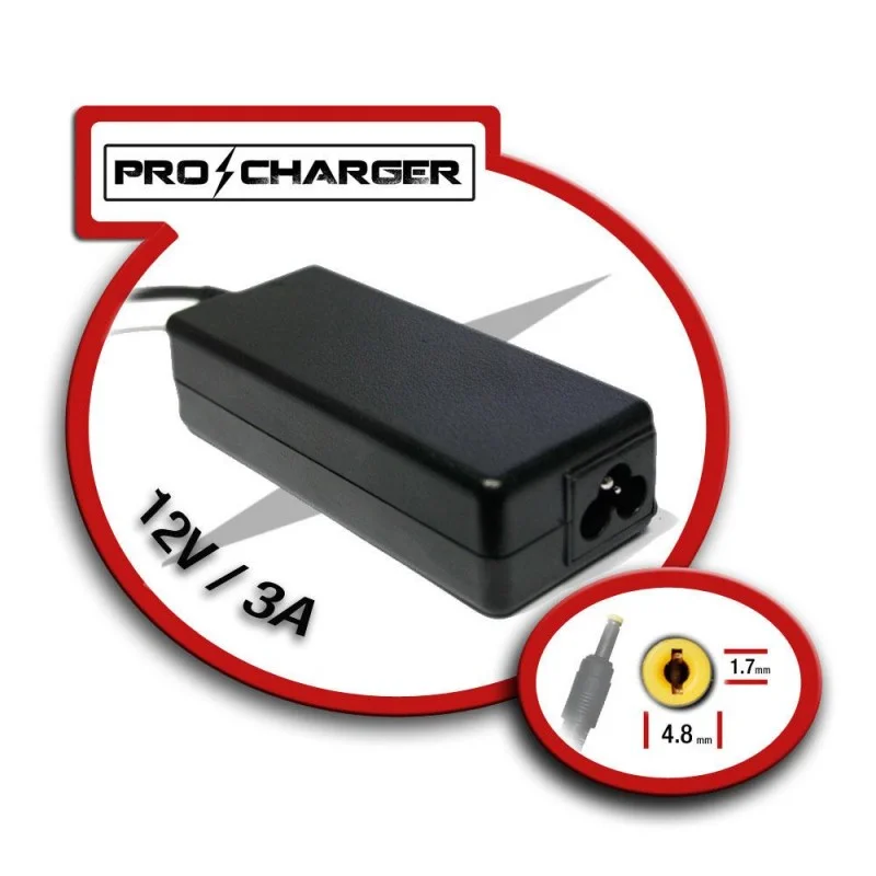 Carregador 12v/3a 4,8mm X 1,7mm 36w