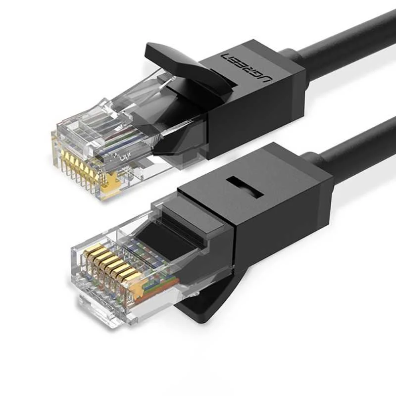 Cabo de Rede Ugreen Nw102 Flat Cat6 U/Utp 26awg 2m Preto