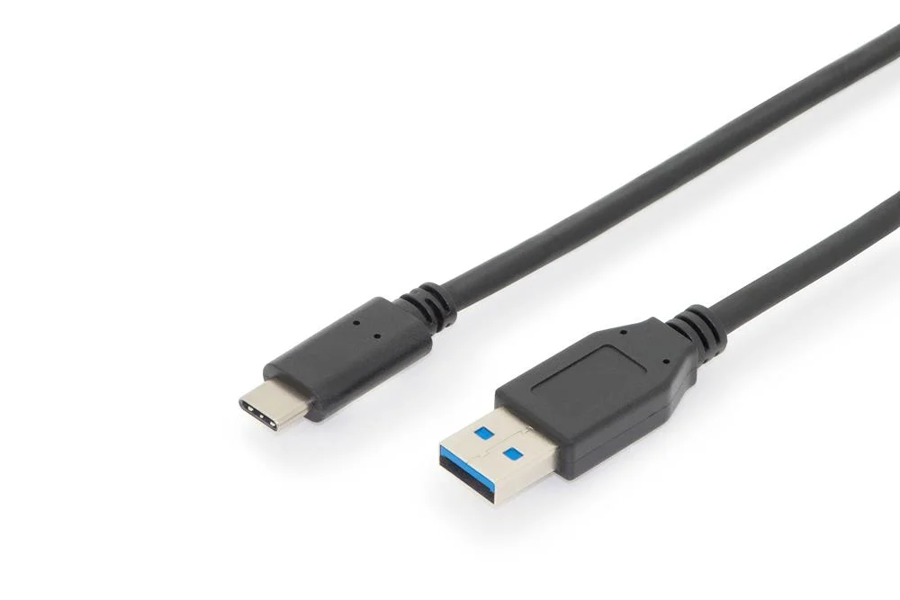 Digitus Anschlusskabel Usb Typc -> a      St/St 1.0m Schwarz