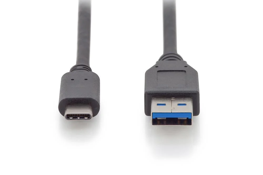 Digitus Anschlusskabel Usb Typc -> a      St/St 1.0m Schwarz