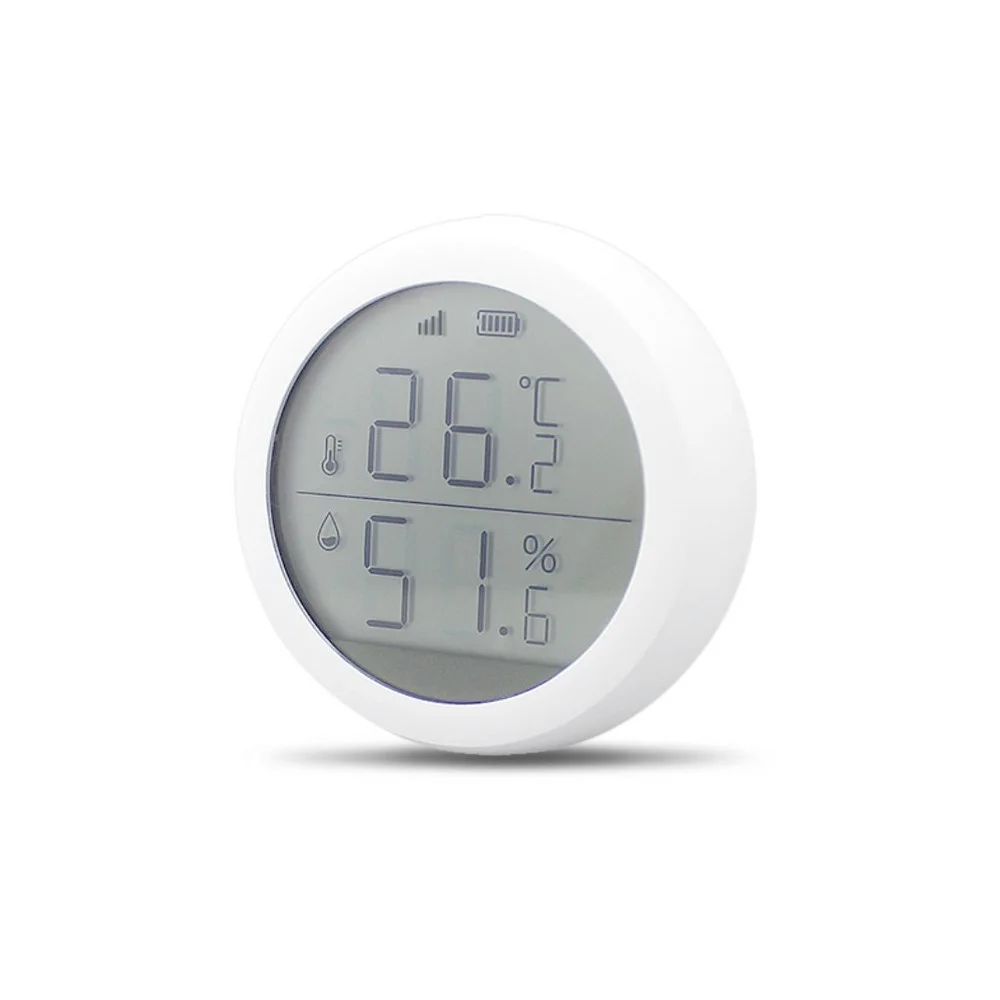 Sensor de Temperatura e Humidade com Ecr&atilde; Zigbee