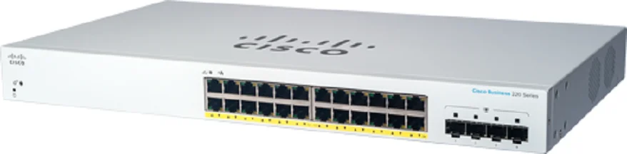 Cisco Cbs220-24p-4g Managed L2 Gigabit Ethernet (10/100/1000) Power Over Ethernet (Poe) 1u White