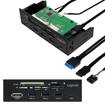 Hub Usb 5.25p Esata 3x Usb3.0 + 1x Usb-C + Card Reader X6