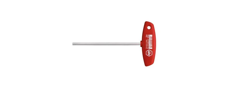 Wiha L-Key With T-Handle Hexagon Brilliant Nickel-Plated (00906) 2,5 X 100 Mm