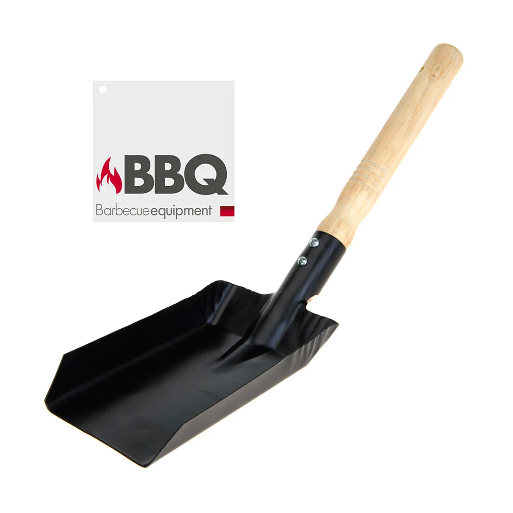 P&aacute; Met&aacute;lica Preto Mate para Carv&atilde;o Churrasco