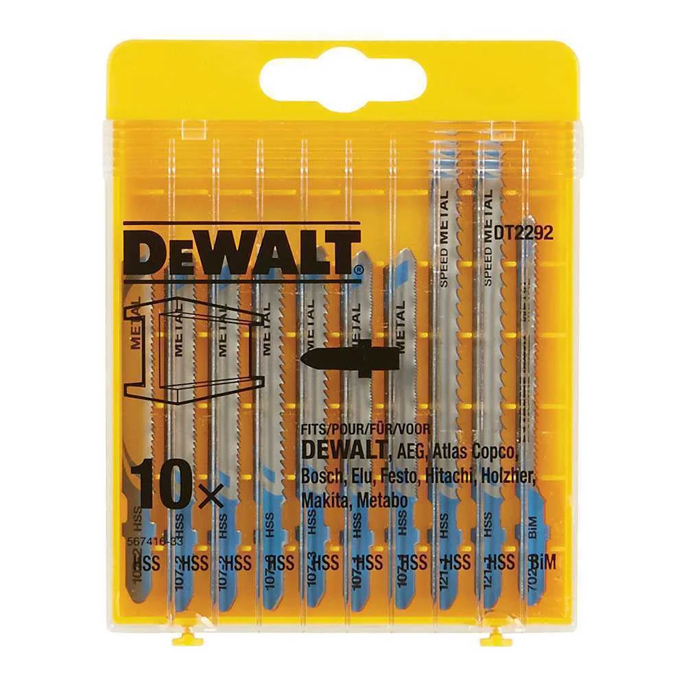 S.Of. Kit 10 L&acirc;minas Tico-Tico para Metal Dt2292-.