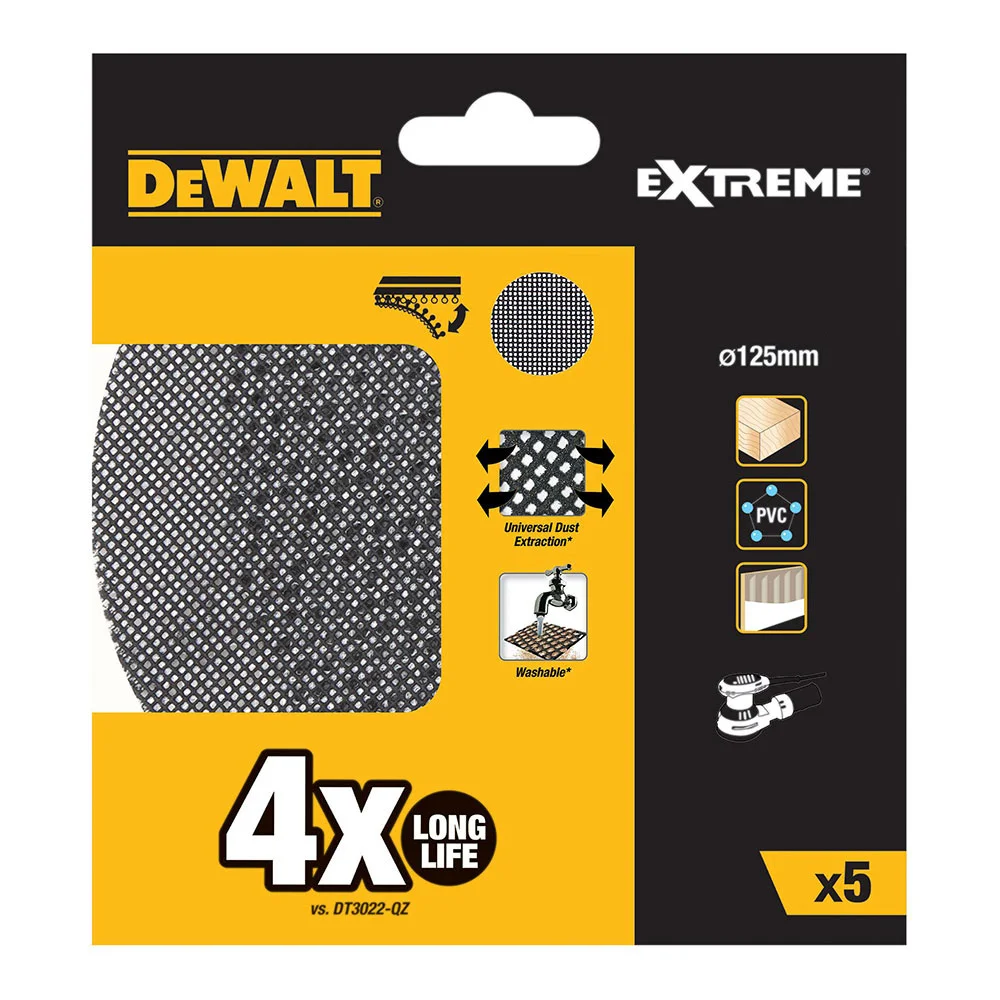 S.Of. Pack de 5 Lixas de Malha 125mm Gr&atilde;o 60 Par.