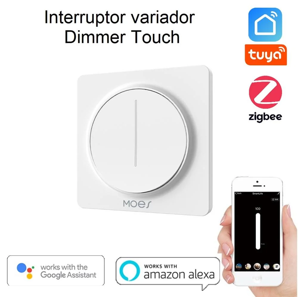 Interruptor t&aacute;til dimmer Zigbee