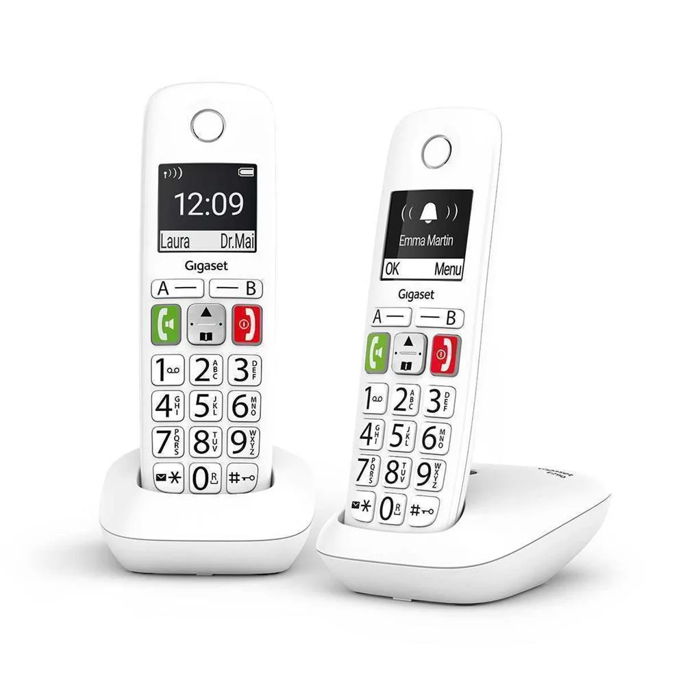 Telefone Fixo Gigaset E290 Branco 