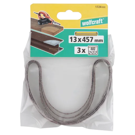 Lixa de Banda 13x457mm Gr&atilde;o 80 1725000. Wolfcraft