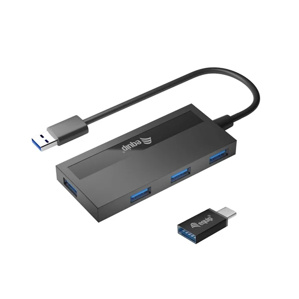 Equip Life Hub Usb 3.0 4 Ports C/ Adaptador Usb-C.