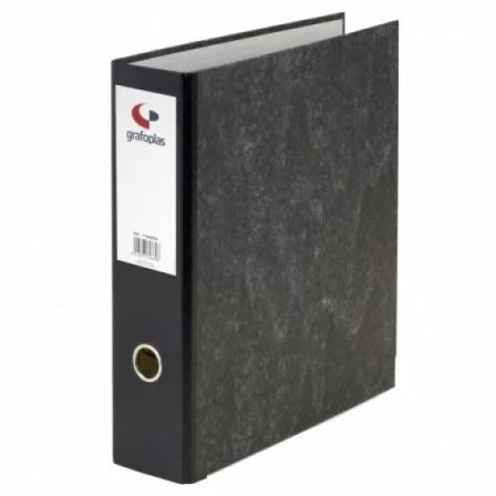 Archivador Jaspeado Ecoclassic Negro A4 Natural L.