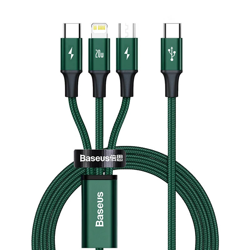 Cabo Rapid Series 3 em 1 Usb-C Baseus