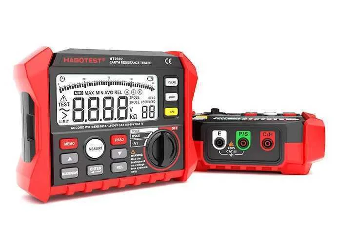 Earth Ground Tester Digital Habotest Ht2302