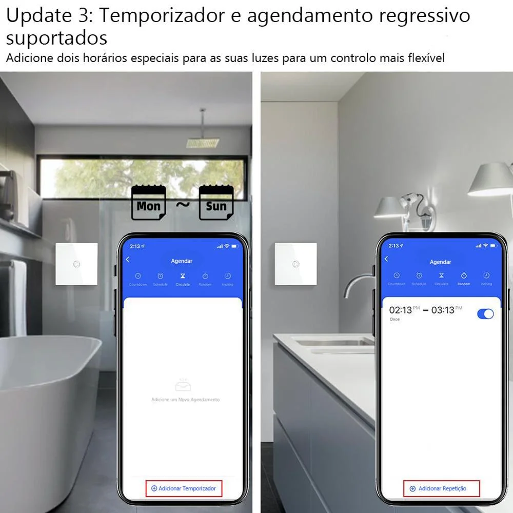 Interruptor de Caldera Wifi 20a - 4400w