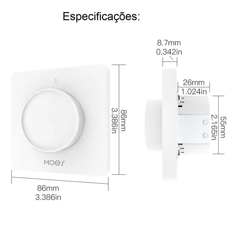 Interruptor rotativo dimmer WiFi