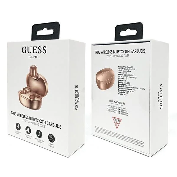 Fones de Ouvido Bluetooth Guess Gutwst30go Gold