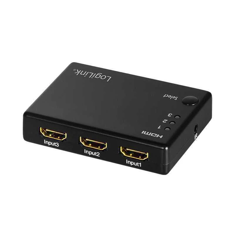 Logilink Switch Hdmi 3x1-Port, 1080p/60hz, Hdcp,Cec,Rc,Smal