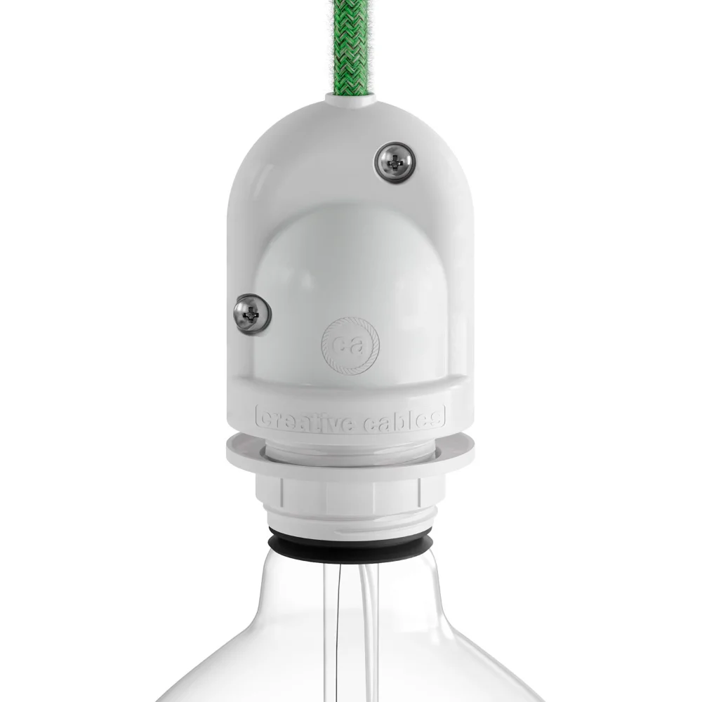 Casquilho E27 para Exterior Branco Ip65 (Retractilado)
