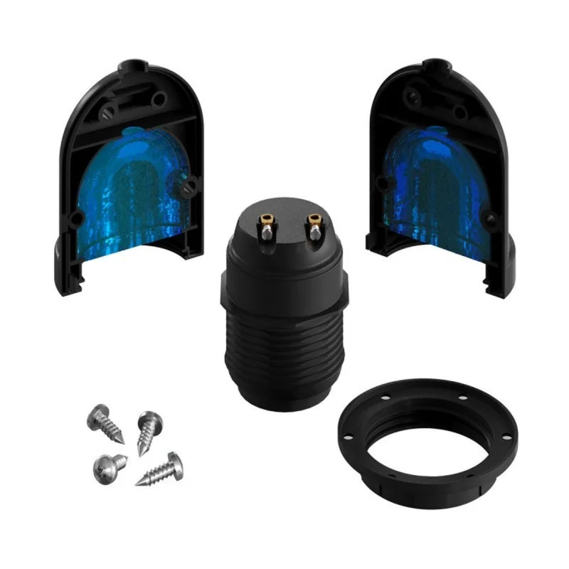 Suporte P/ L&acirc;mpada E27 Ip65 Preto