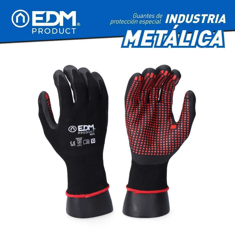 Luvas Ind&uacute;stria Metal&uacute;rgica  Nylon/Lycra Revestid.