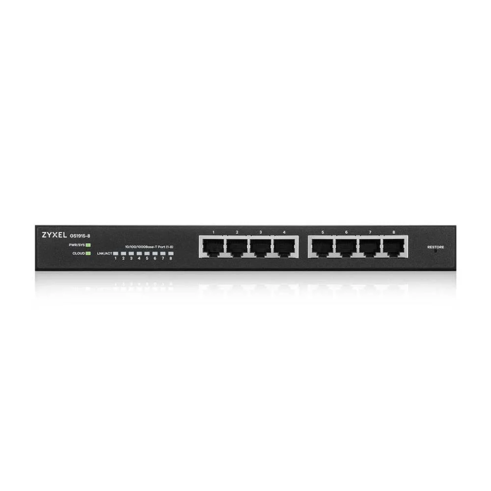 Zyxel Gs1915-8 Port Smart Managed Layer2 Nebulaflex Switch
