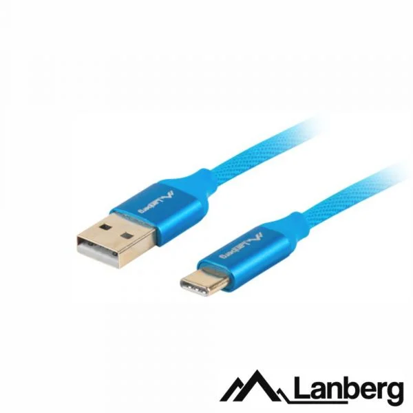 Cable Usb a a Usb C Lanberg Quick Charge 3.0 Azul