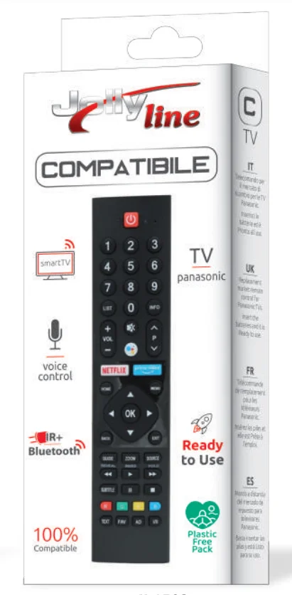 Comando Compativel TVs Panasonic V