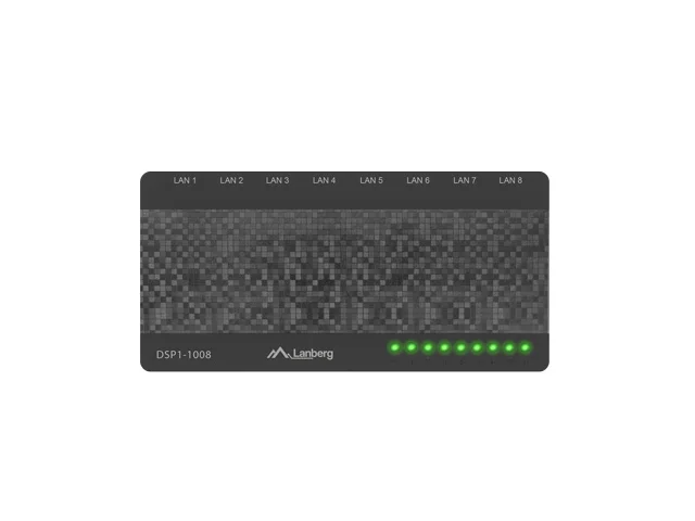 Interruptor Lanberg Dsp1-1008 (8 Portas, 1 Gb/S)