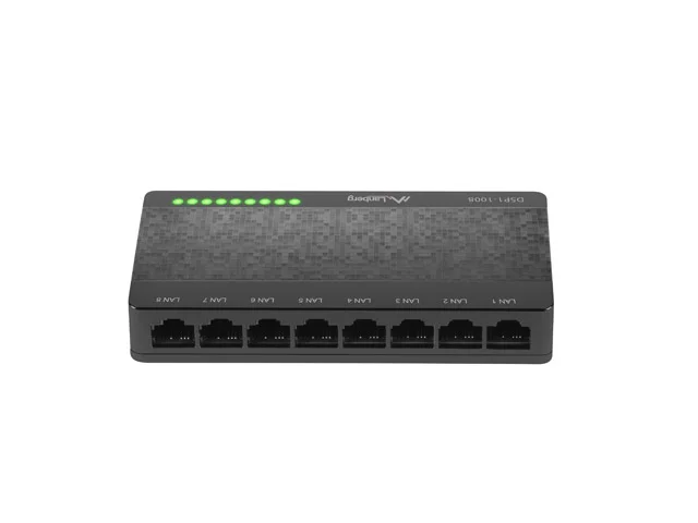 Interruptor Lanberg Dsp1-1008 (8 Portas, 1 Gb/S)