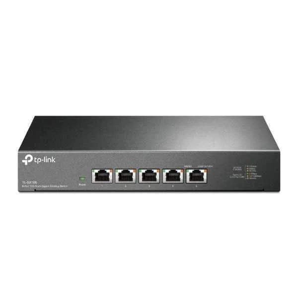 Switch de Rede 5 Portas 100/1000/10000mbps Tl-Sx105 Preto - Tp-Link