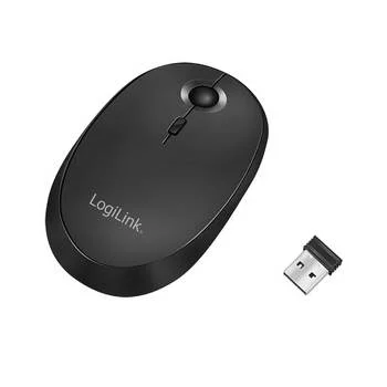 Rato Wireless e Bluetooth 1600dpi Alcance Ate 10m - em Preto