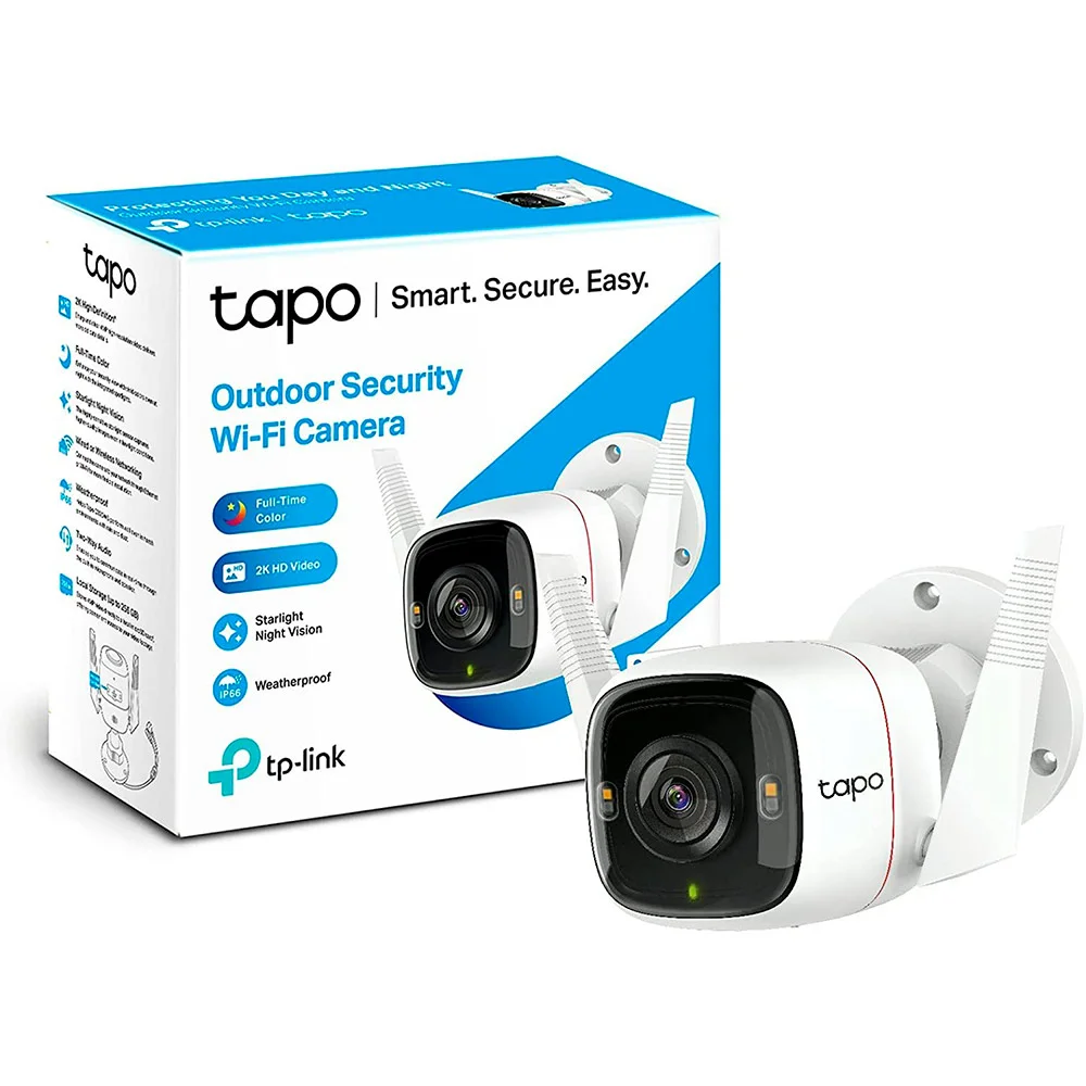 Tp-Link Tapo C320ws Camera Seguranca Outdoor 2k Wi-Fi Ip66 