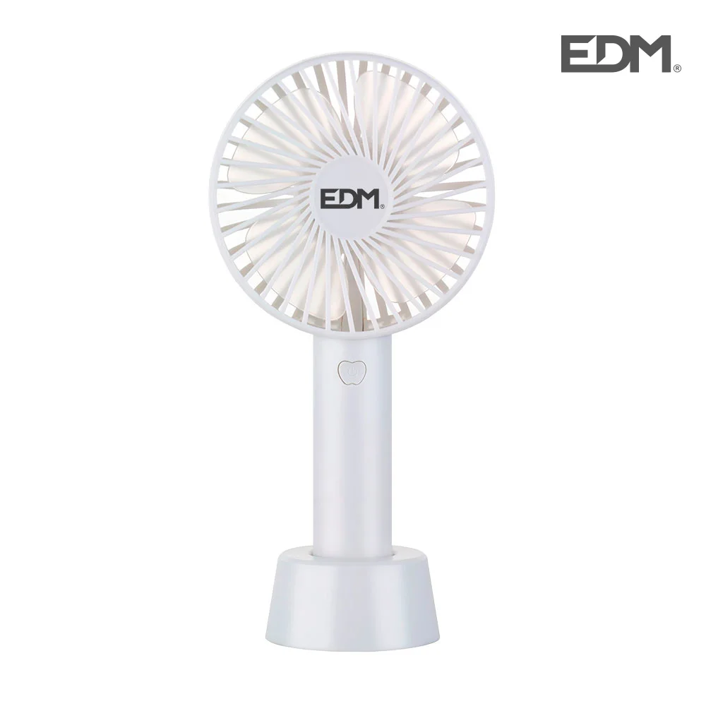 Ventoinha de M&atilde;o Recarreg&aacute;vel 4,5w L&acirc;minas 10,6x.