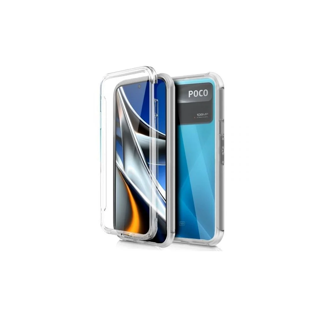 Cool Capa de Silicone 3d para Xiaomi Poco X4 Pro 5g (Frente e Verso Transparentes)