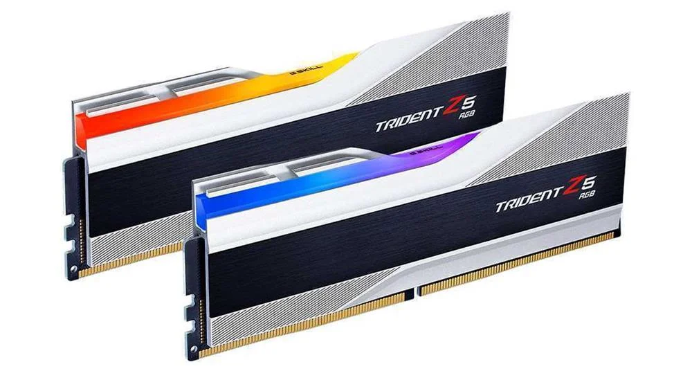 Mem&oacute;ria RAM Trident Z5 RGB 32gb (2x16gb) Ddr5-5600mhz Cl36 Cinza - G.Skill