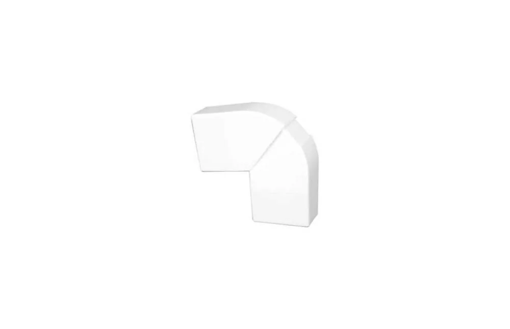 &Acirc;ngulo Plano Vari&aacute;vel P/Calha 20X12,5 Branco