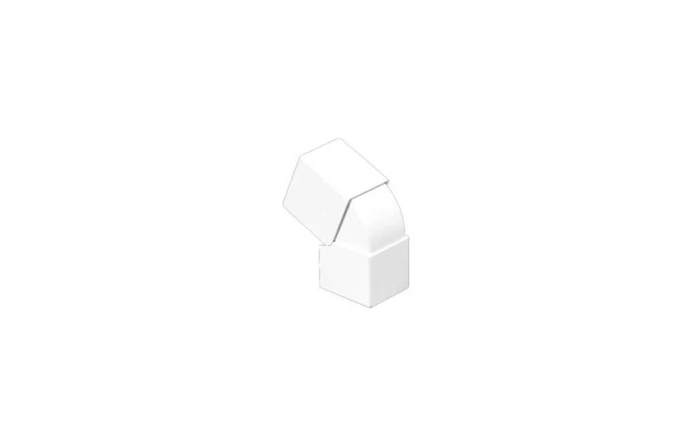 &Acirc;ngulo Ext Vari&aacute;vel P/Calha 60X40 Branco