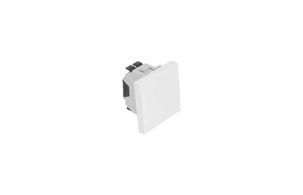 Interruptor Unipolar - 2 M&oacute;dulos Branco