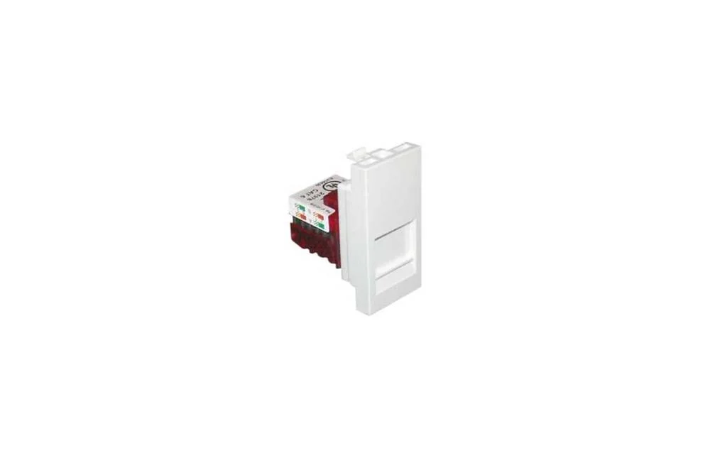 M&oacute;dulo C/Conetor Rj45 Cat. 6 Utp - 1 M&oacute;d Br