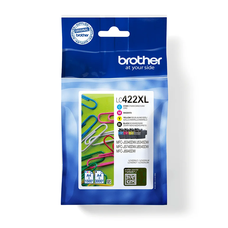 Brother Lc-422xlval Tintenpatrone Black Cyan Magenta Yellow Lc-422xlval Brother Mfc-J 5340