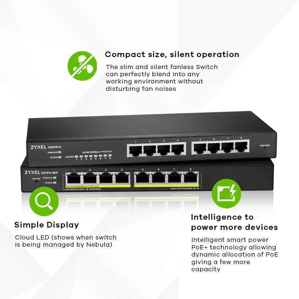 Switch Zyxel Gs1915-8ep