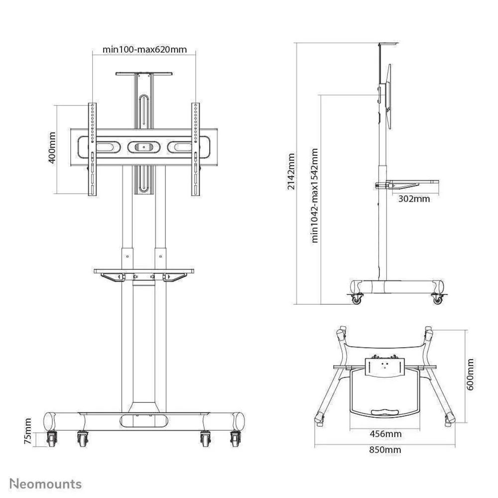 Soporte Ajustable Neomounts Nm-M1700black        .