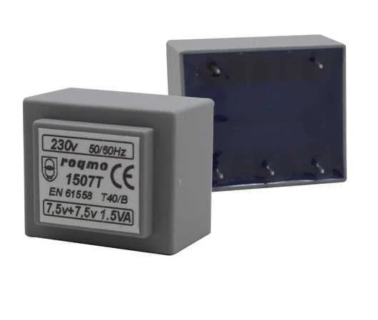 Transformador de Alimentos 7.5 V + 7.5 V 1.5 Va