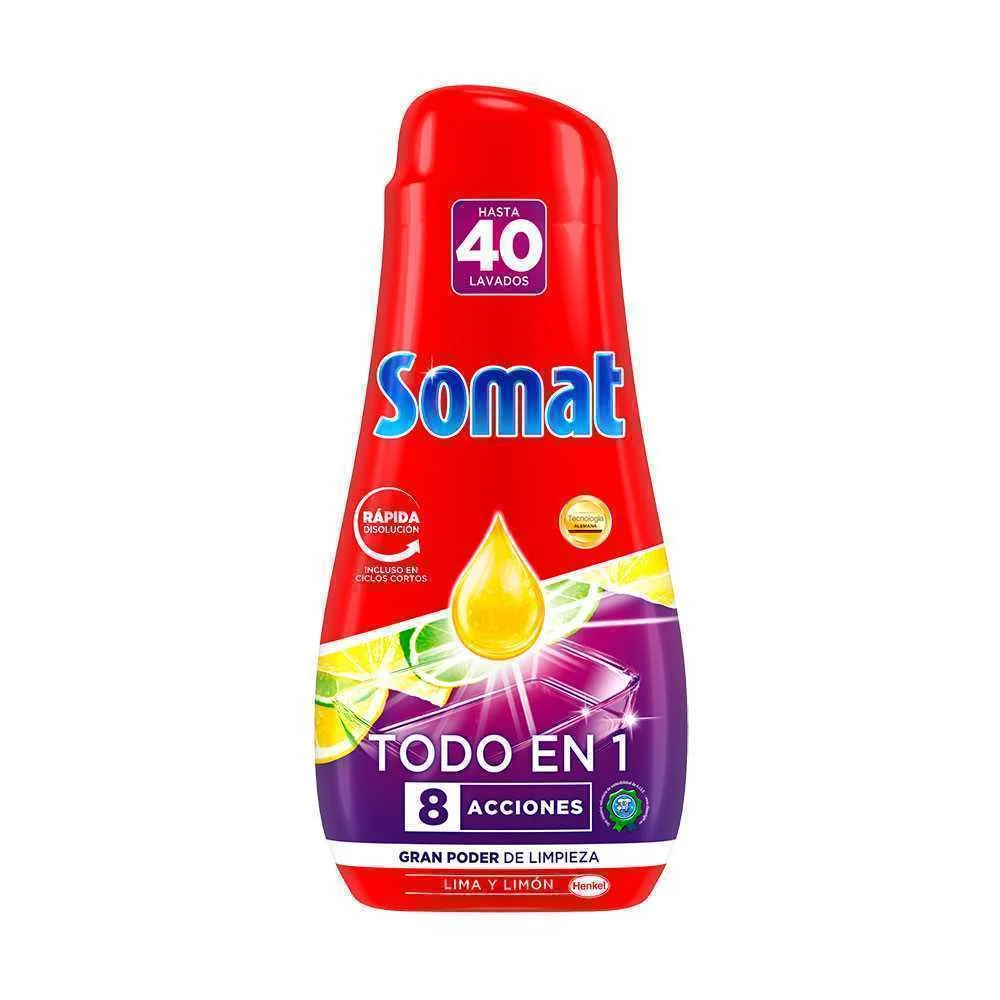 Somat Gel para Maq. Loi&ccedil;a Tudo em 1 40 Lavagens L.